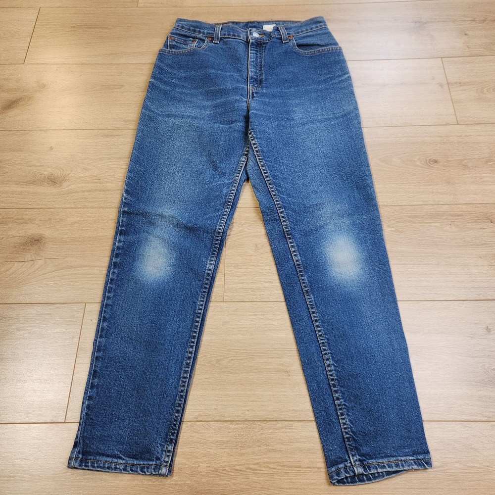 Vintage Levis 550 Relaxed Tapered Jeans Womens 8P Blue High Rise Denim USA